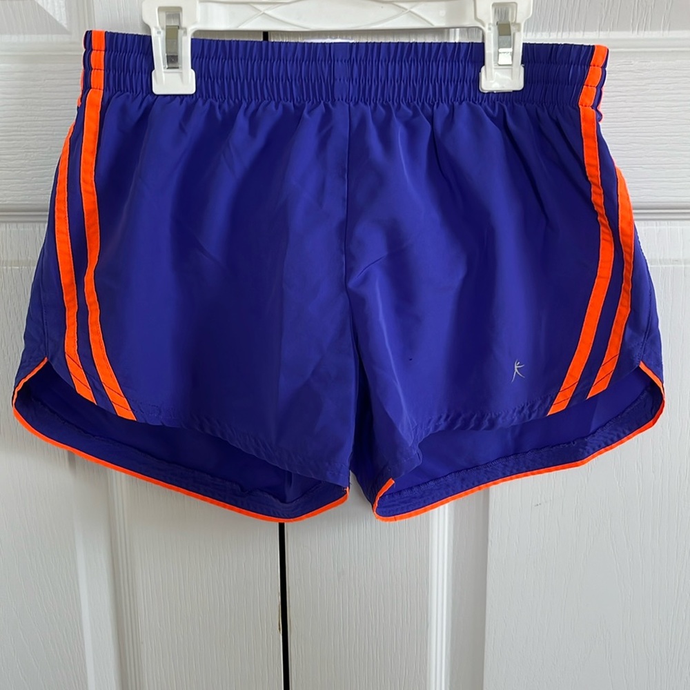 Danskin athletic shorts, women’s XS (0-2), in purple + orange